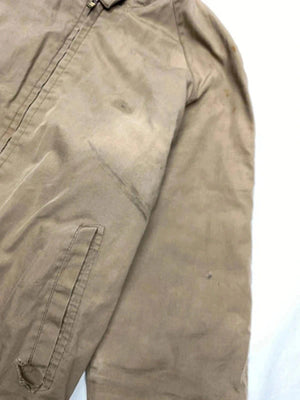 Vintage Lacoste Brown Bomber Jacket | Quilted Lining | Harrington Style