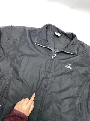 Adidas Men's Black Lightweight Zip-Up Jacket