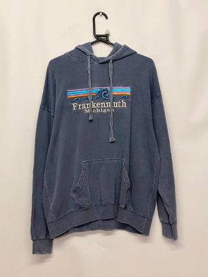 U.S. Vintage “Frankenmuth Michigan” Embroidered Hoodie Size L