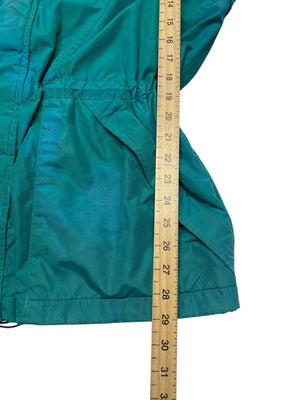 Turquoise and Black Columbia Raincoat Men's Medium