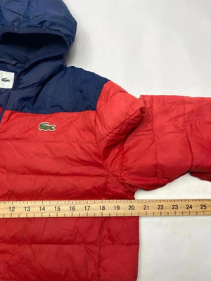 Lacoste Sport Red & Navy Hooded Puffer Jacket – Size S/M (FR 48)