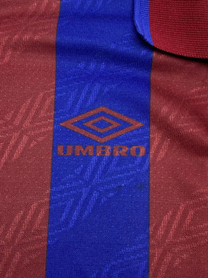 90s Red-Blue Umbro Jersey Men's XL