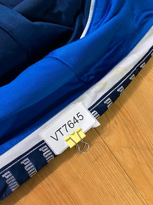 Vintage Puma Blue Track Jacket with Logo Tape Sleeves