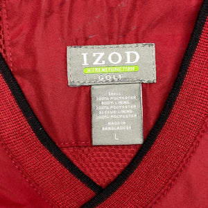 Red Izod Windbreaker Men's Large