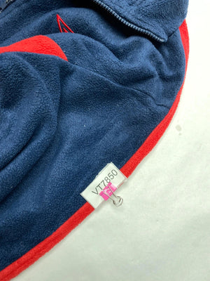 Umbro Men's Navy and Red Fleece Zip-Up Jacket