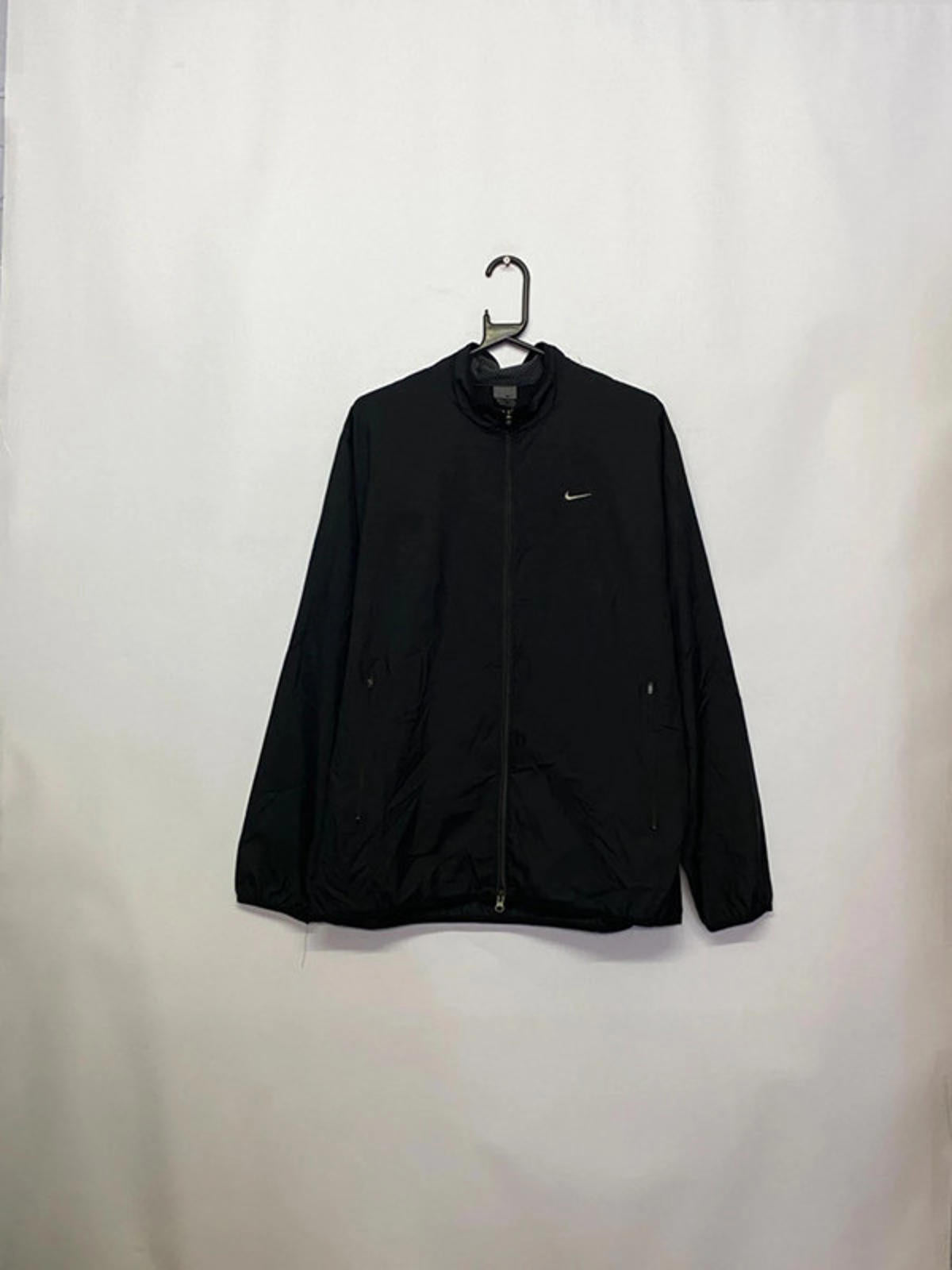 Nike Vintage Black Full-Zip Windbreaker Jacket