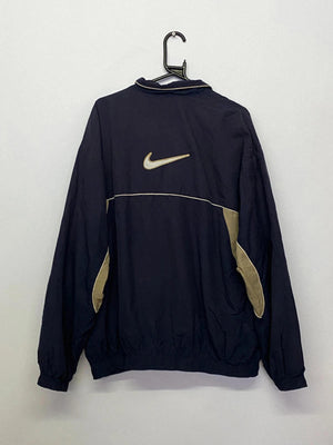 Vintage Nike Windbreaker Jacket Navy/Beige – Size XL