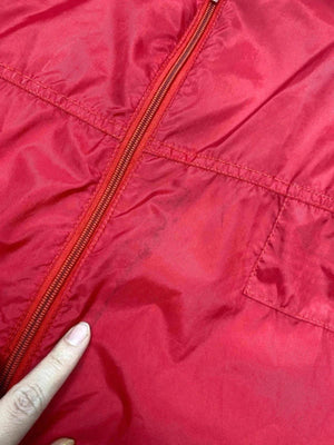 Adidas Vintage Red Hooded Windbreaker Jacket