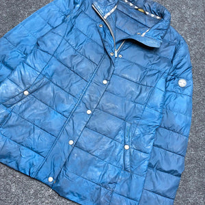 Blue Barbour Puffer Jacket Women's XL