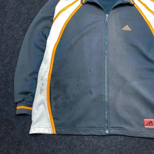 Navy Adidas Zip-through Sweatshirt Men's XL