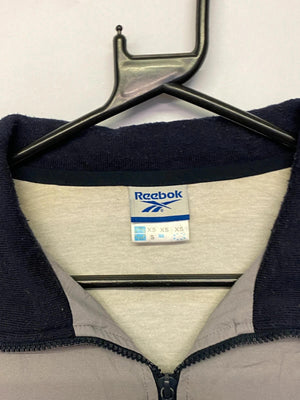 Vintage Reebok International Grey/Black Full-Zip Track Jacket