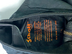 Schott NYC Army Type Windbreaker Jacket – Black (Men’s XL)