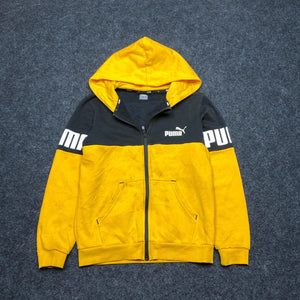 Yellow-Black Nike Zip-through Hoodie Youth's Medium