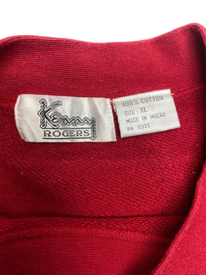 Red White Navy Sweatshirt Men's XL