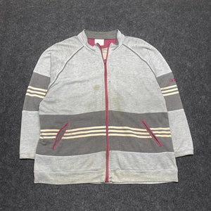 Grey Adidas Zip-through Sweater Men's XL