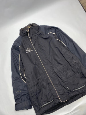 Umbro Vintage Black Padded Coach Jacket (Men’s L)