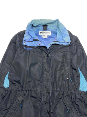 Black and Blue Columbia Raincoat Women's Large