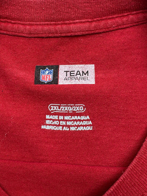 Red NFL Team Falcons Print T-shirt Men's XXL