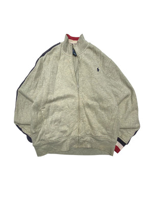 Grey Ralph Lauren Zip-through Sweatshirt Men's Large