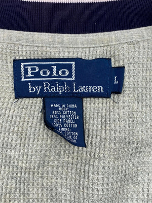 Grey Ralph Lauren Zip-through Sweatshirt Men's Large
