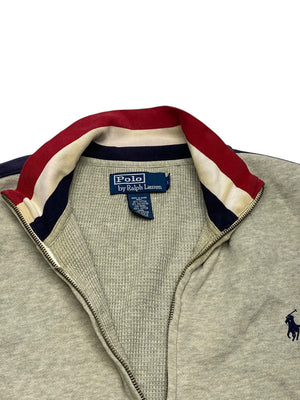 Grey Ralph Lauren Zip-through Sweatshirt Men's Large