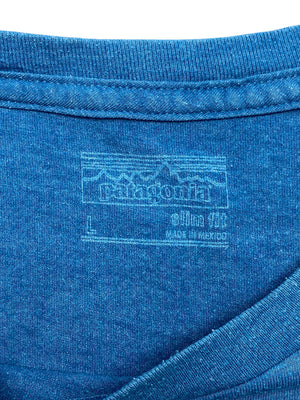 Blue Patagonia Logo T-shirt Women's Large
