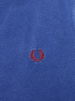 Blue Fred Perry Chest Logo Polo-shirt Women's XL