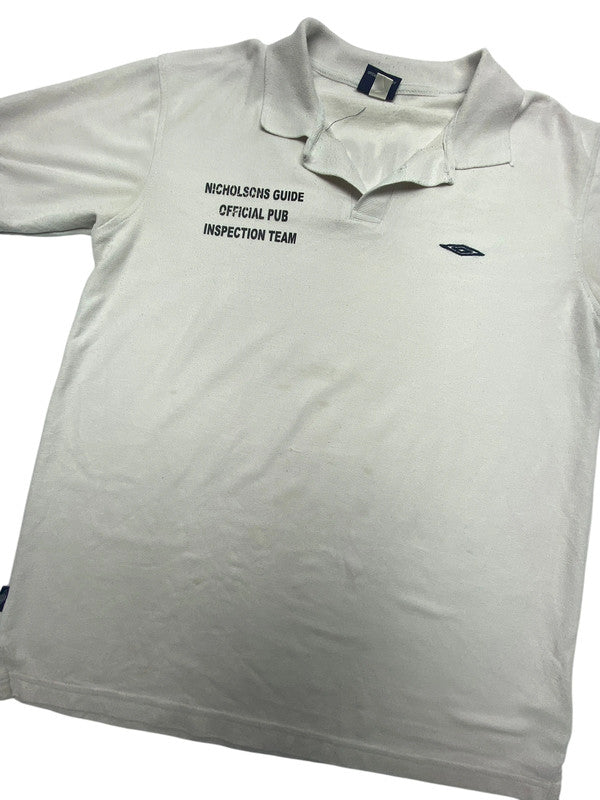 White Umbro Polo-shirt Men's Large