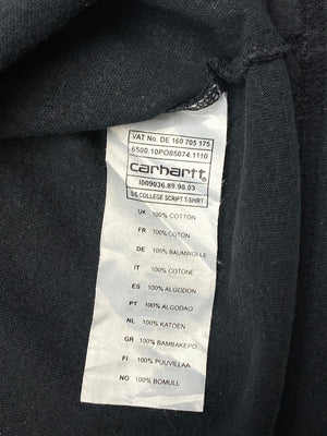 Black Carhartt Print Logo T-shirt Men's Large
