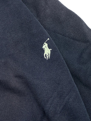 Black Ralph Lauren Zip-through Sweater Men's Medium