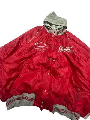 Vintage Red Profit Bomber Jacket Men's XXXL