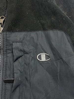 Black Champion Fleece Jacket Men's Small