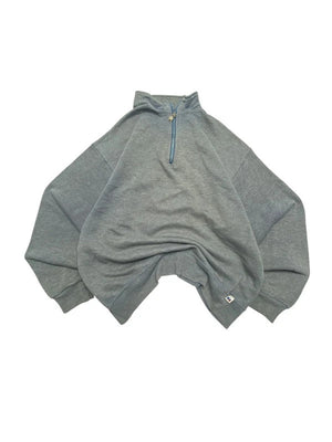 Grey Russell Athletic Half-zip Sweatshirt Men's XL