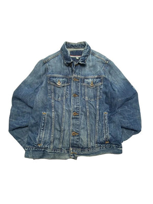 Blue Tommy Hilfiger Jeans Denim Jacket Women's Large