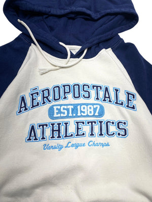 Cream Aeropostale Logo Hoodie Men's XL