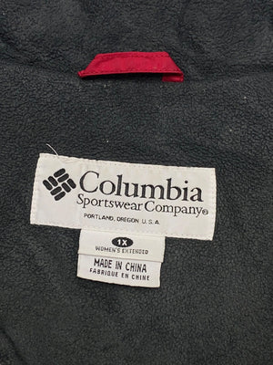 Red Columbia Windbreaker Women's XL