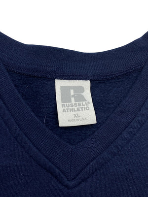 Navy Russell Athletic V-neck Sweater Men's XL