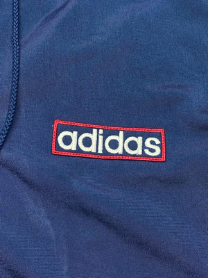 90s Navy Adidas Hooded Gilet Men's XL