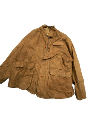 Brown Leather Thinsulate Workwear Jacket Men's XL