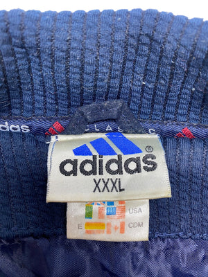 90s Navy Adidas Hooded Gilet Men's XL