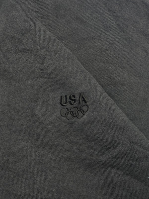 Black USA Olympic Zip-through Hoodie Men's XXXL