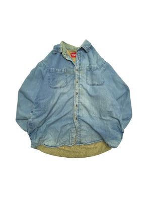 Blue Wrangler Denim Jacket Men's Large