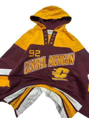 Vintage Multi-colour Champion Badge Hoodie Men's Small