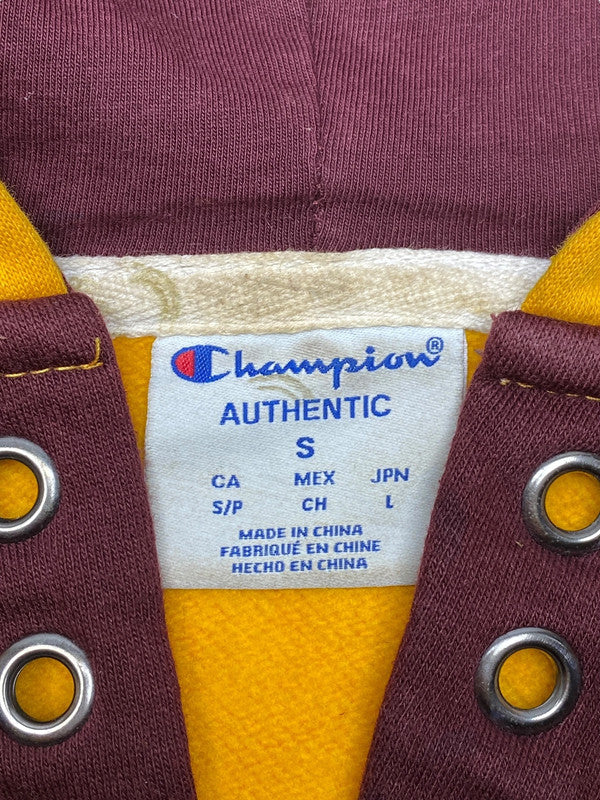 Vintage Multi-colour Champion Badge Hoodie Men's Small