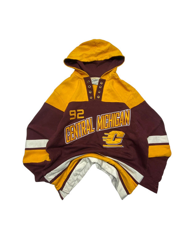 Vintage Multi-colour Champion Badge Hoodie Men's Small