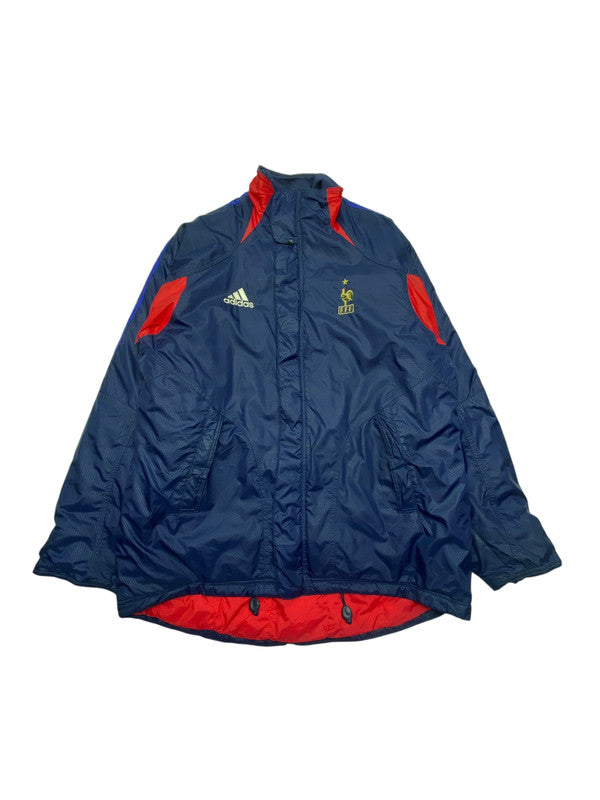 00s Navy France F.F. Adidas Windbreaker Men's XL