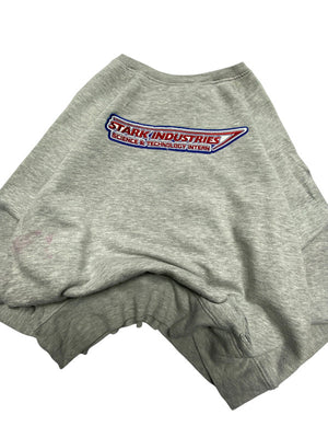 Grey Marvel Stark Industries Sweatshirt Men's Medium
