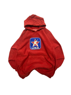 Red Steve & Barry's USA Badge Hoodie Men's Small