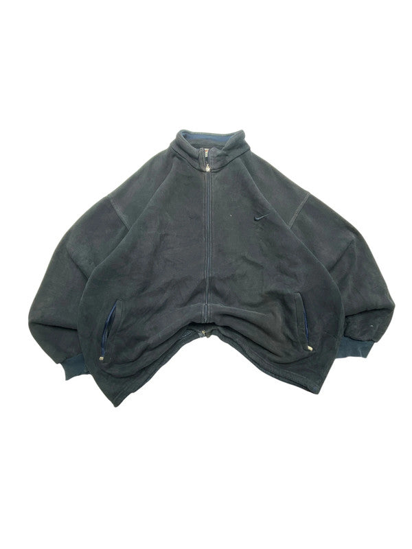 90s Black Nike Fleece Jacket Men's XXL