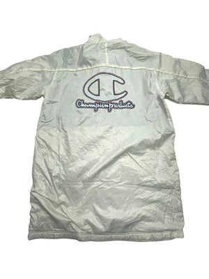 Vintage White Champion Parka Men's Medium